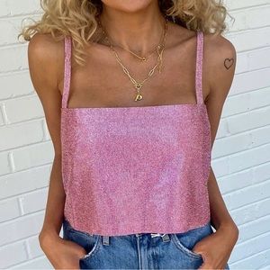 Buddy Love Girly Girl Rhinestone Crop Top